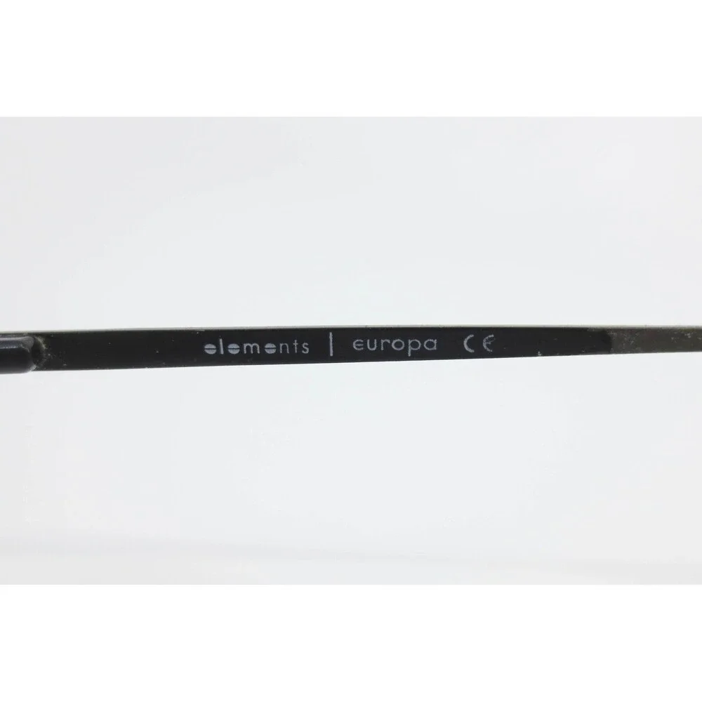 Elements Europa EL-302 C3 Black Metal Aviator Double Bridge Eyeglass Frames